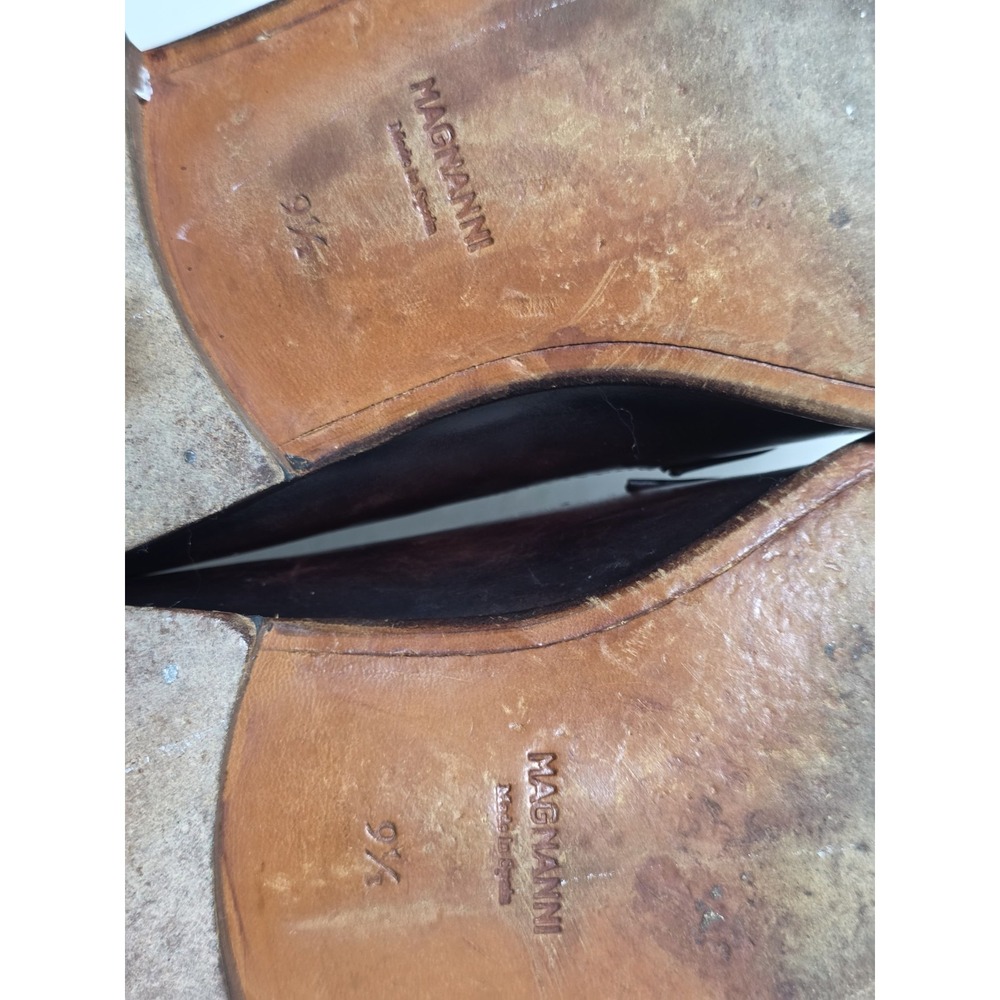Magnanni Monk Strap shoes Sz 9.5 Burnished Tips $495+ Retail Rare Designer - Picture 9 of 9